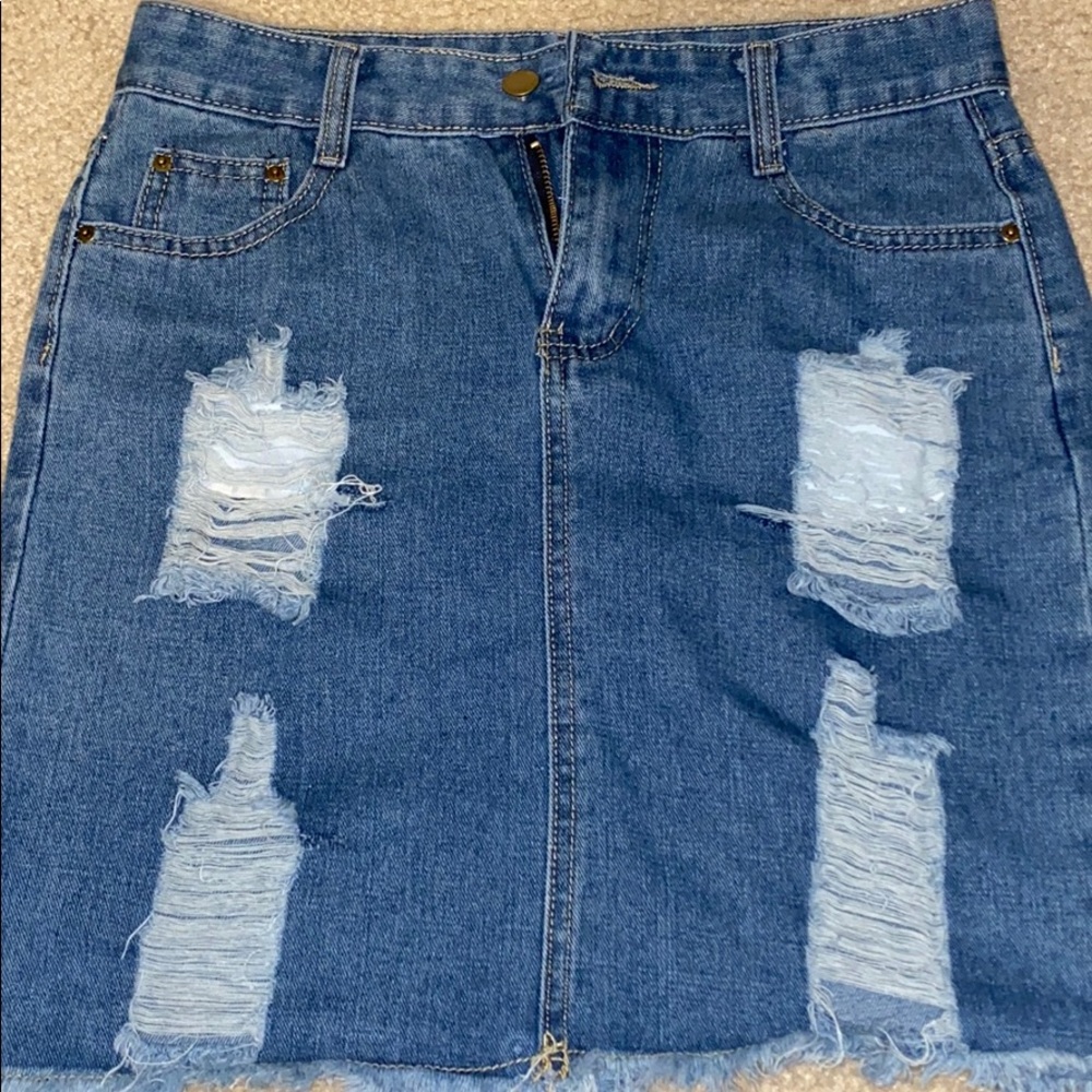 Denim skirt
